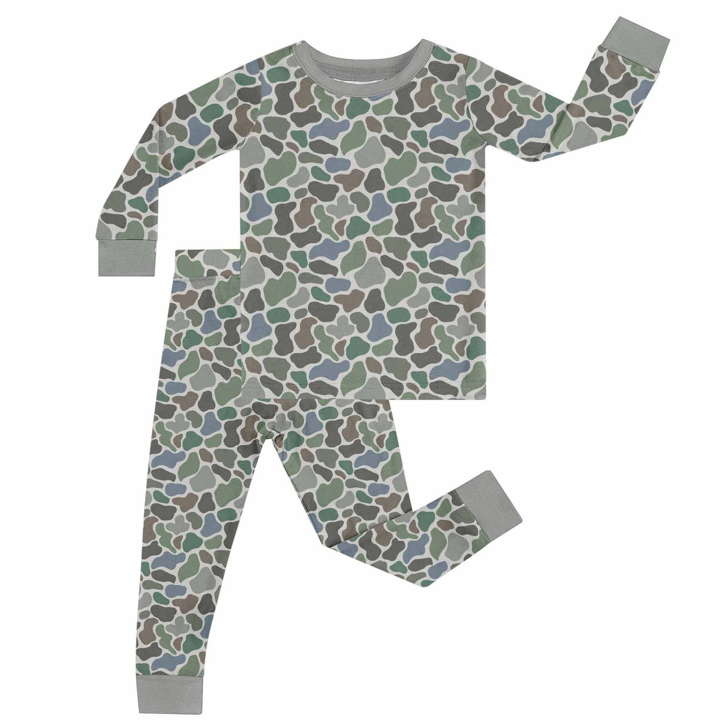 Goosies Pebble Camo - LS/Pants Toddler Pajamas