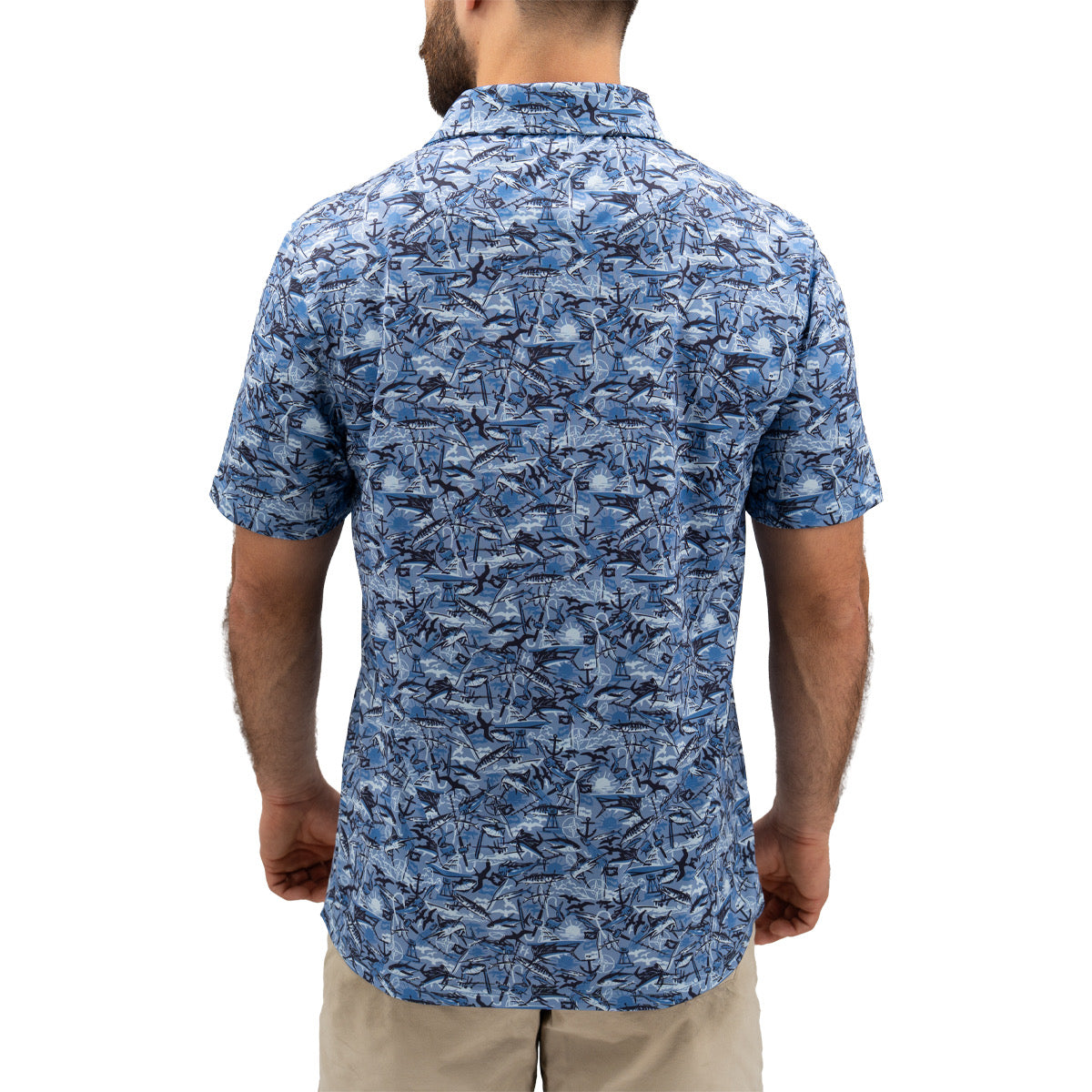 Hurricane Marsh Performance Polo Pelagic Marlin