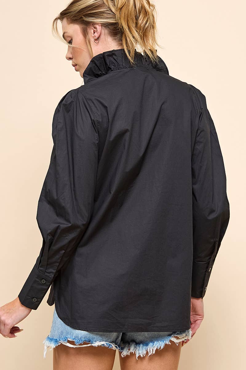 Ruffle Long Sleeve Top