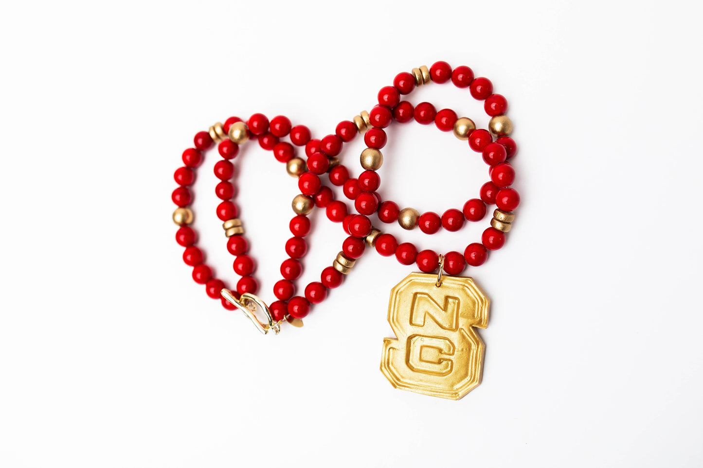 Hidden Truth Red Double Jade with NC Medallion