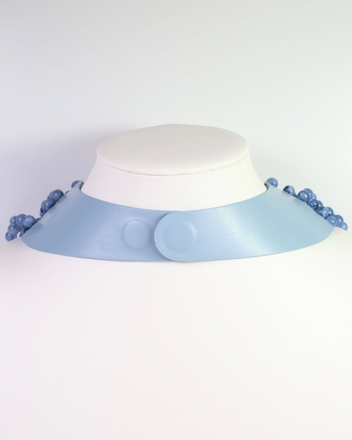 Kalin Beaded Layered Magnetic Necklace Blue