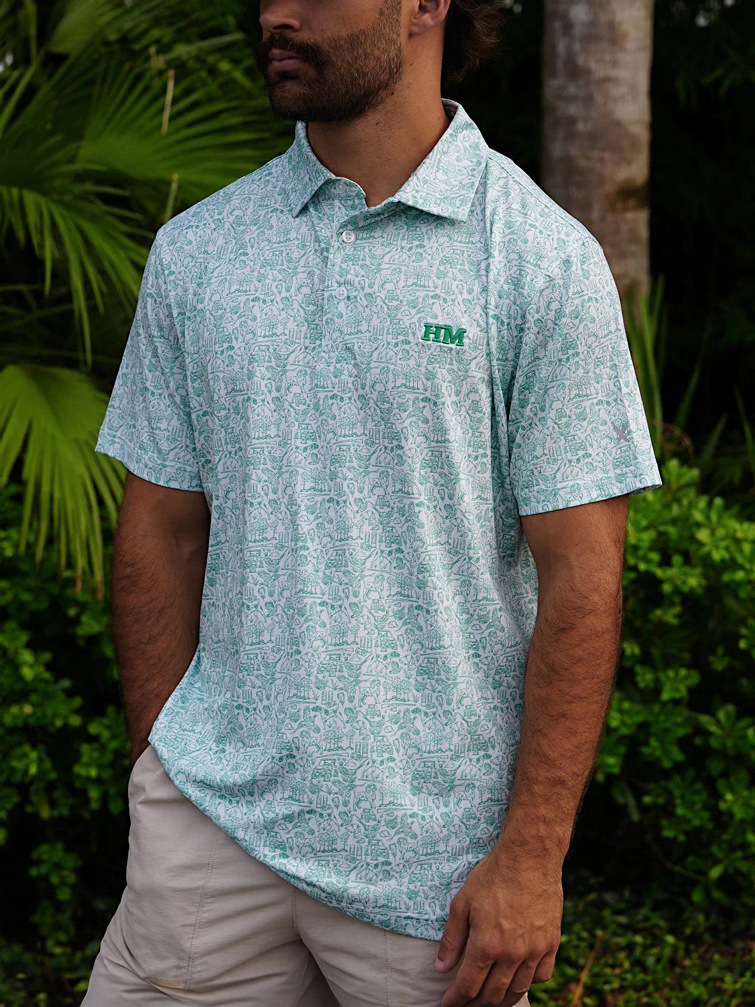 Hurricane Marsh Performance Polo- Field & Feather