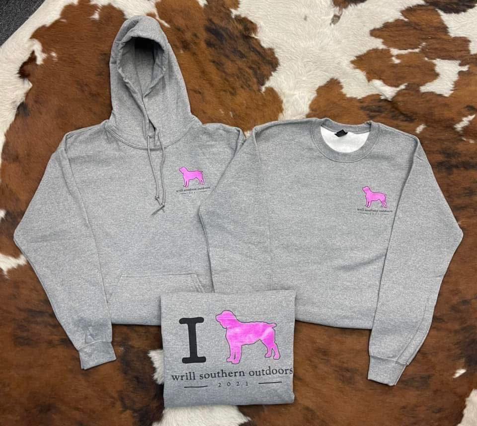 WSO Gray/Pink Crewneck