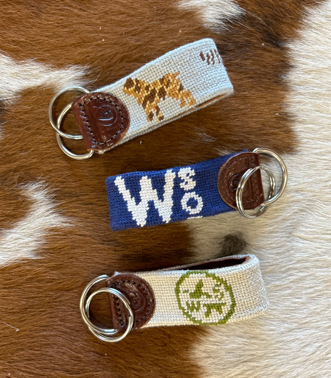 WSO Needlepoint Keychains