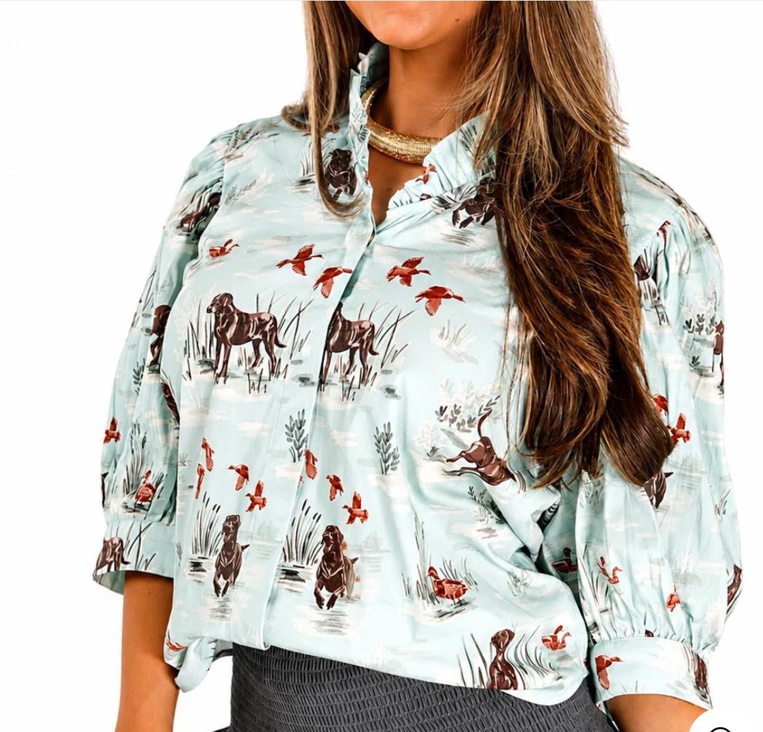Holly Shae Laura Top ~Dogs & Drakes