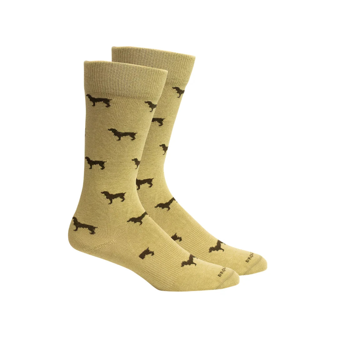 Beau-Khaki Brown Dog Socks