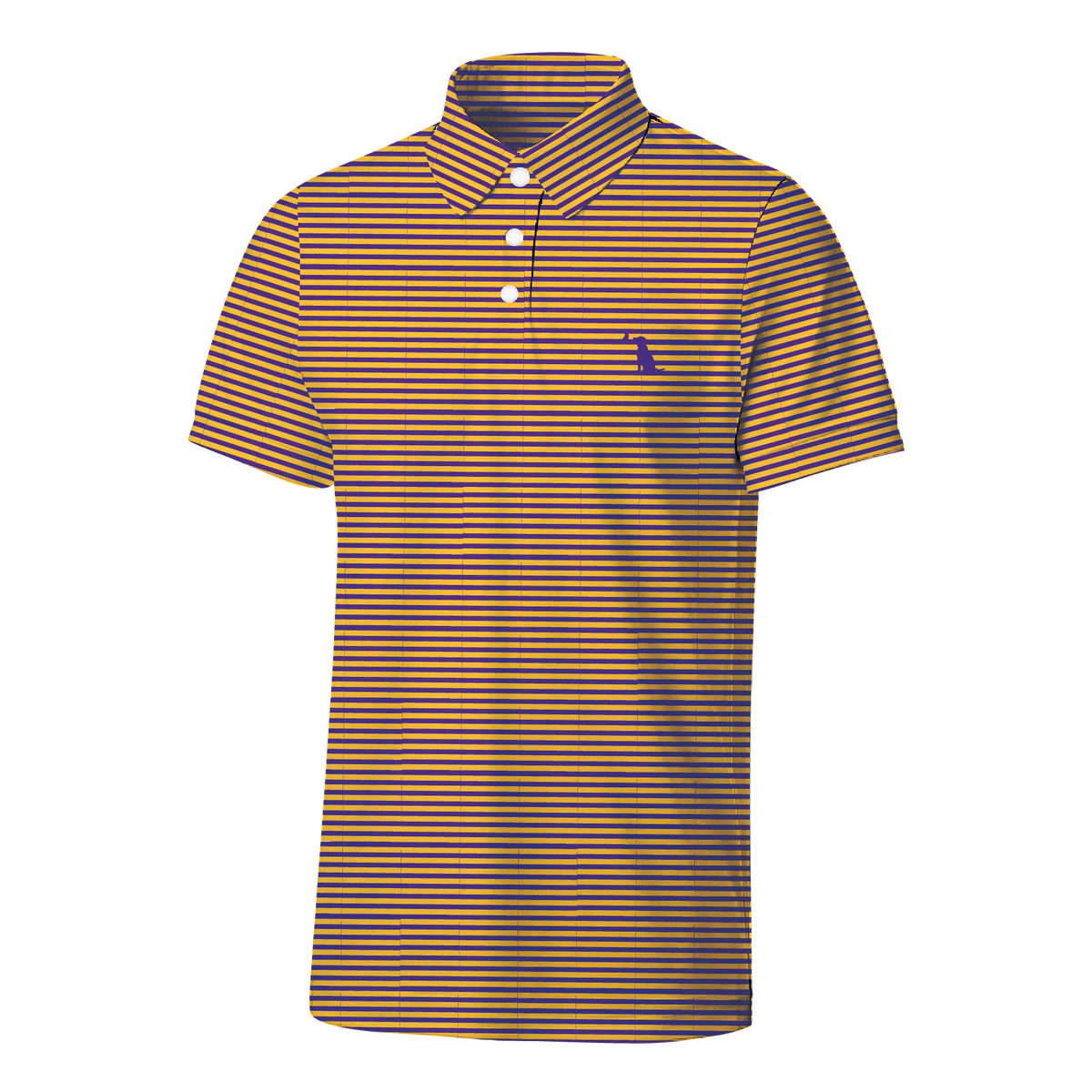 Local Boy Dirty Myrtle Polo- Yellow/Purple