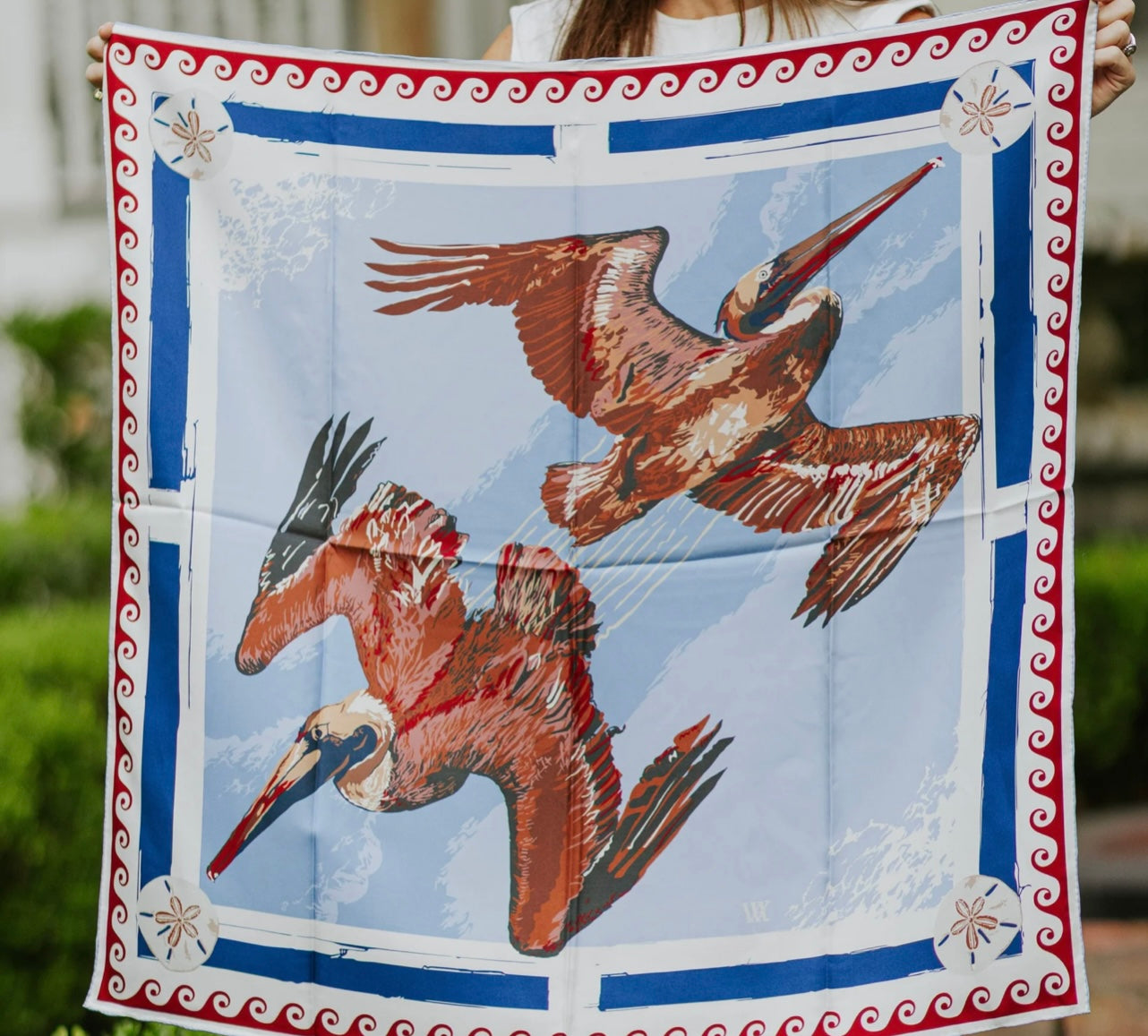 Austin Williams
Americana Tide Diver - Double-Sided Silk Scarf 25x25