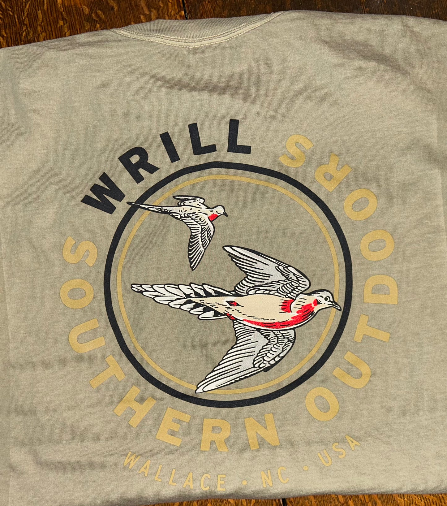 WRILL DOVE SOUTHERN Khaki Adult S/S T-Shirt