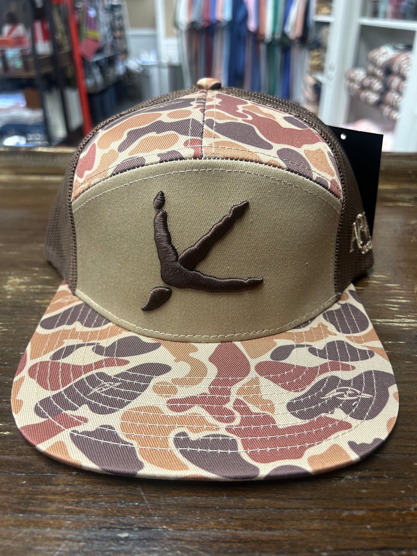 AFW 7 Panel Brown Old School Hat