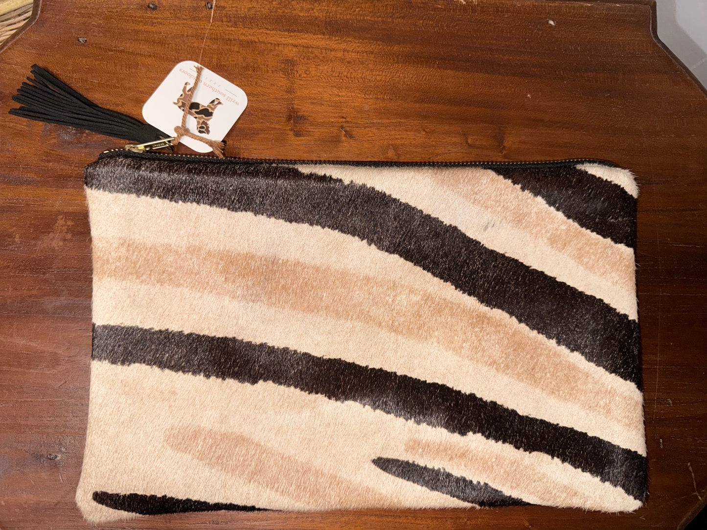 Parker & Hyde Clutch in Zebra