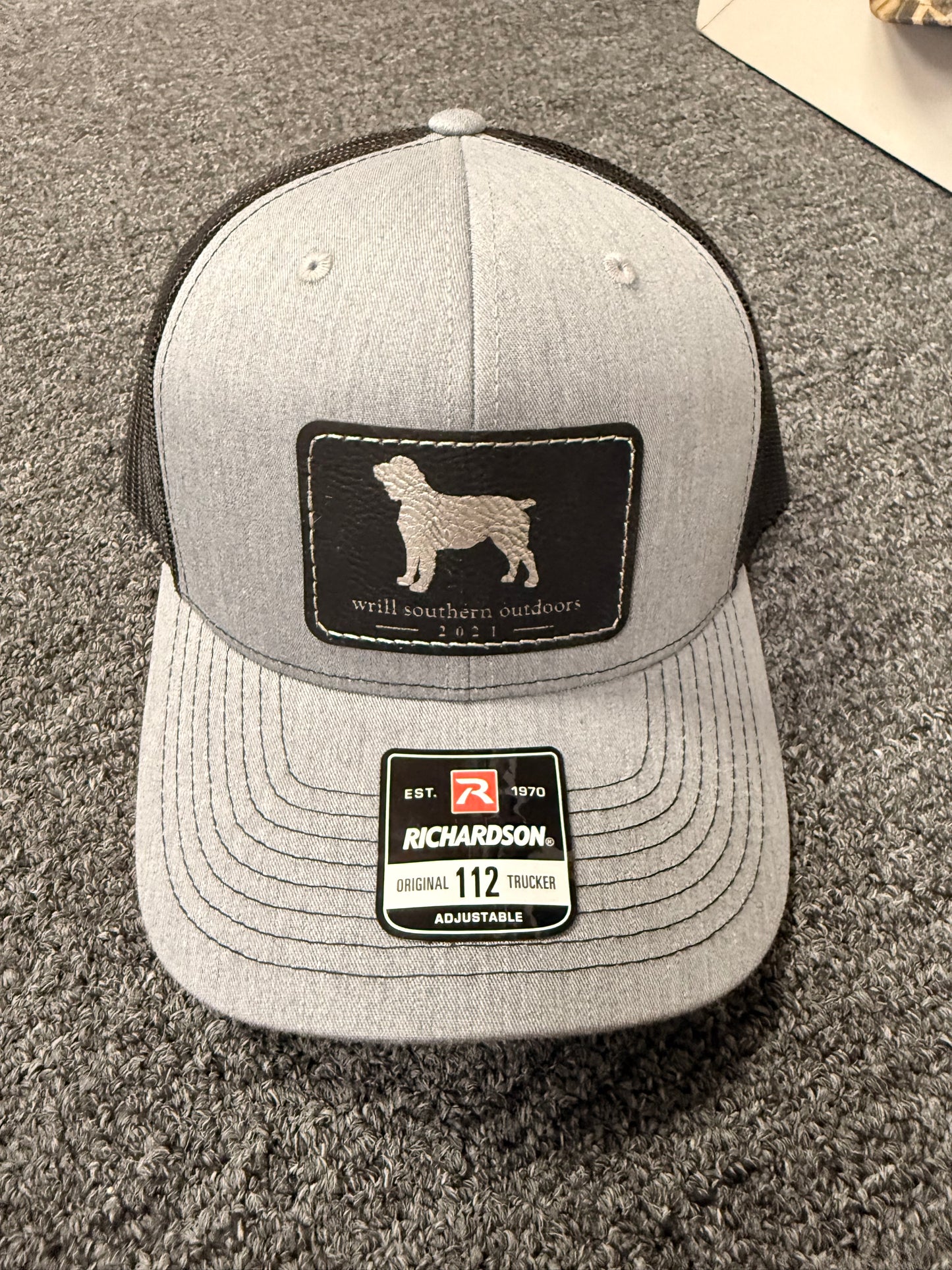 WSO Grey/Black Patch Hat