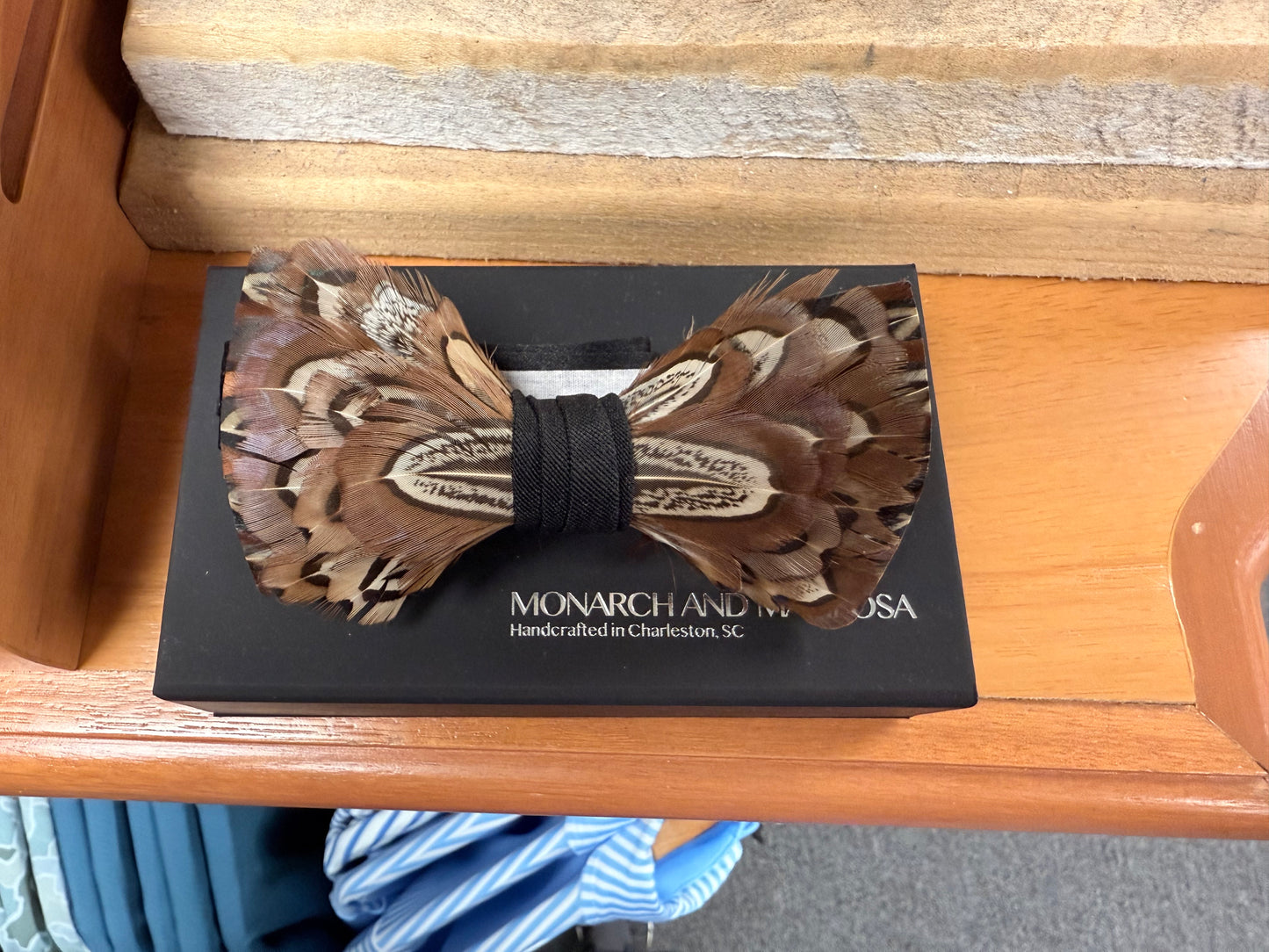 MONARCH AND MARIPOSA Feather Bow Ties
