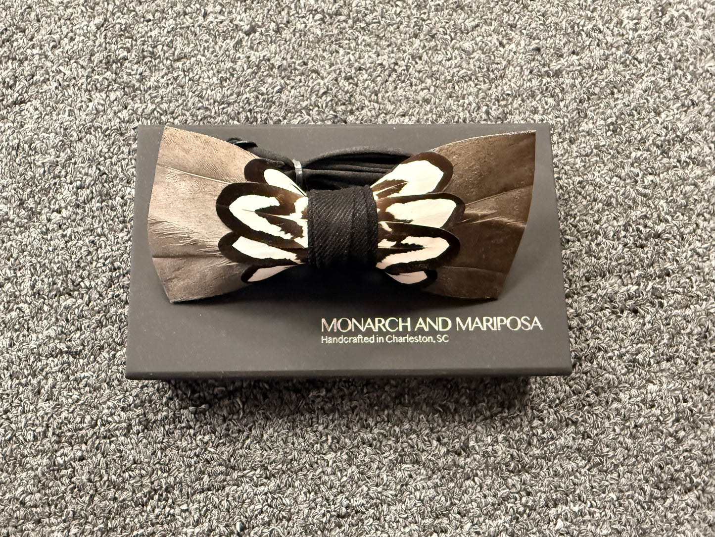 MONARCH AND MARIPOSA Feather Bow Ties