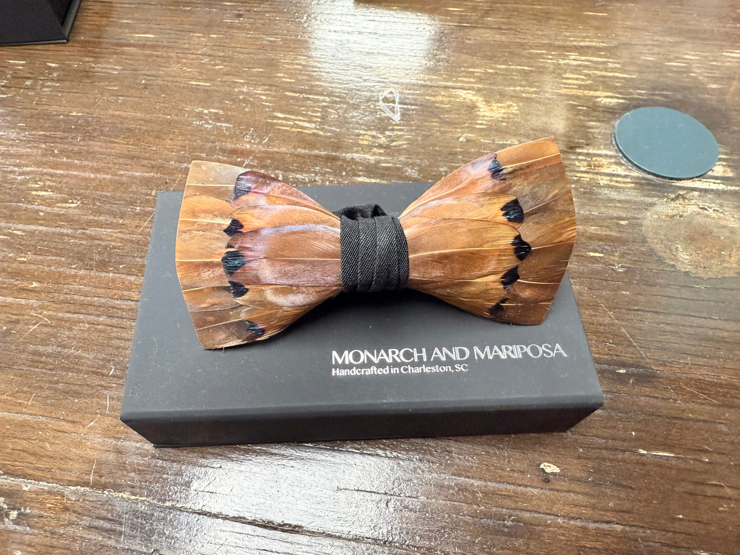 MONARCH AND MARIPOSA Feather Bow Ties