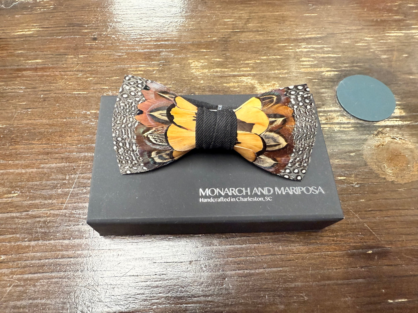 MONARCH AND MARIPOSA Feather Bow Ties
