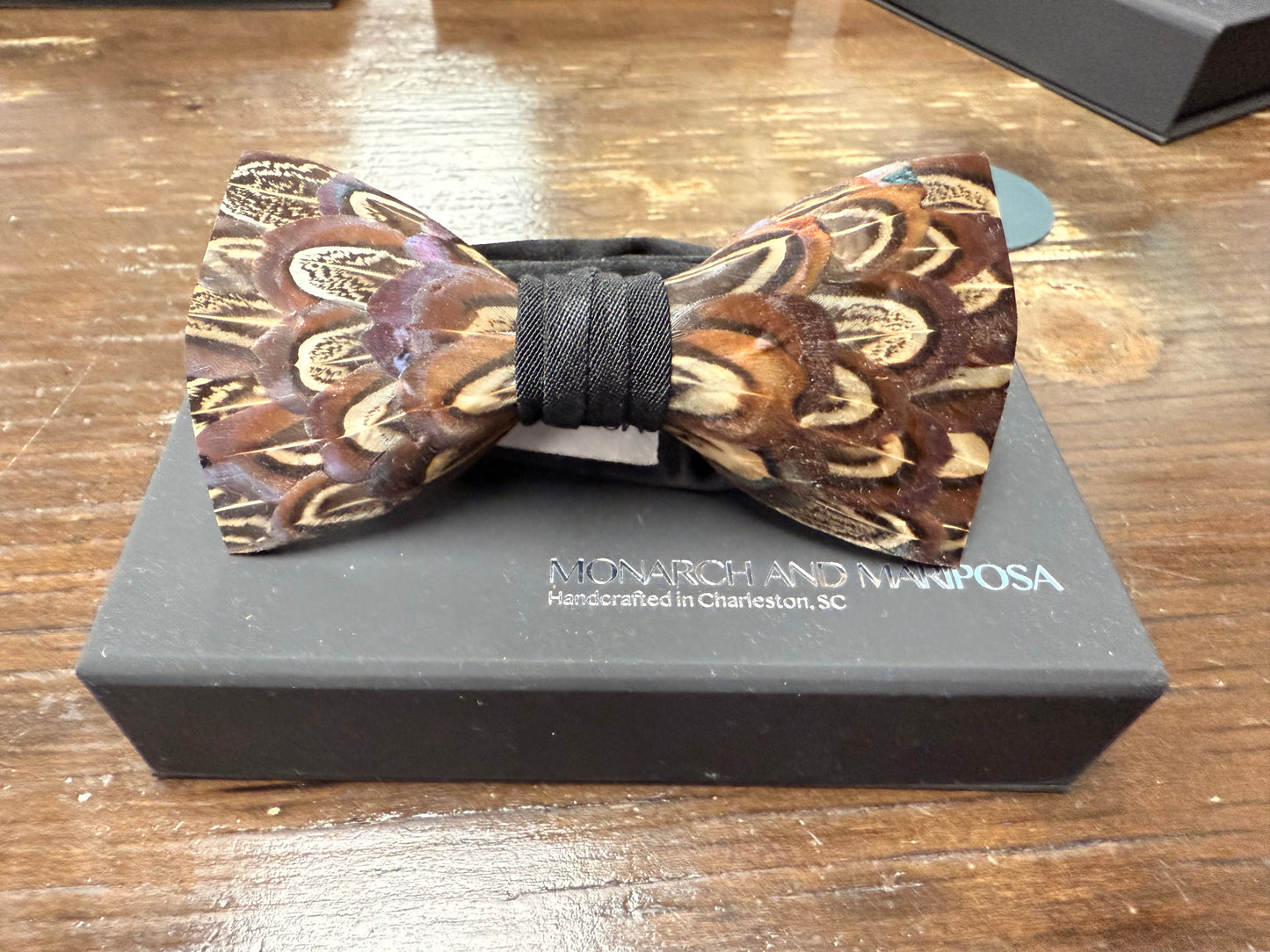MONARCH AND MARIPOSA Feather Bow Ties