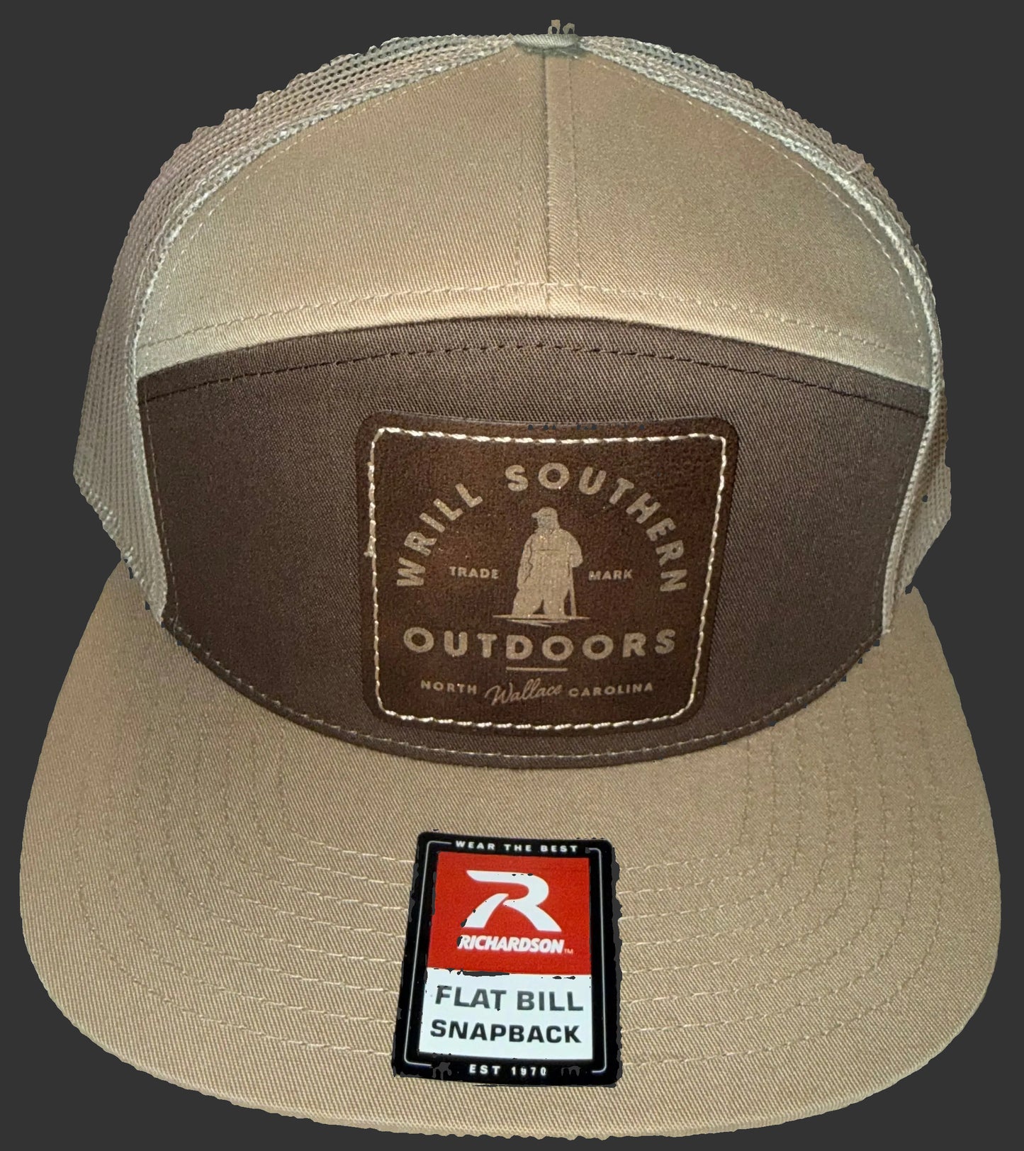 WSO 7 Panel Leather Patch Hat Hill