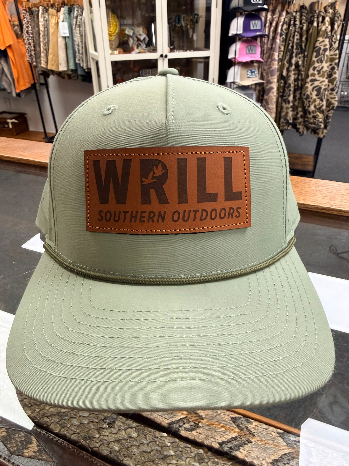 Wrill Olive Performance Rope Hat