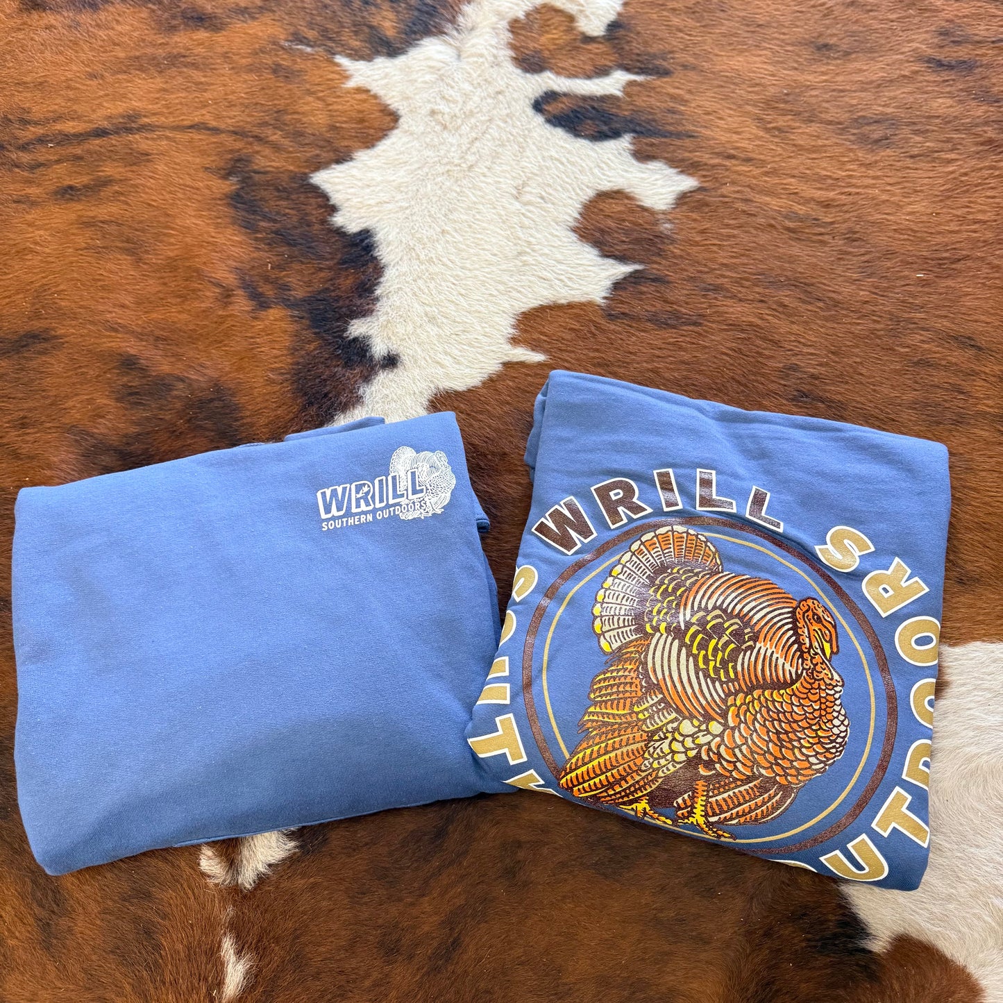 Wrill Turkey Indigo Adult Hoodie
