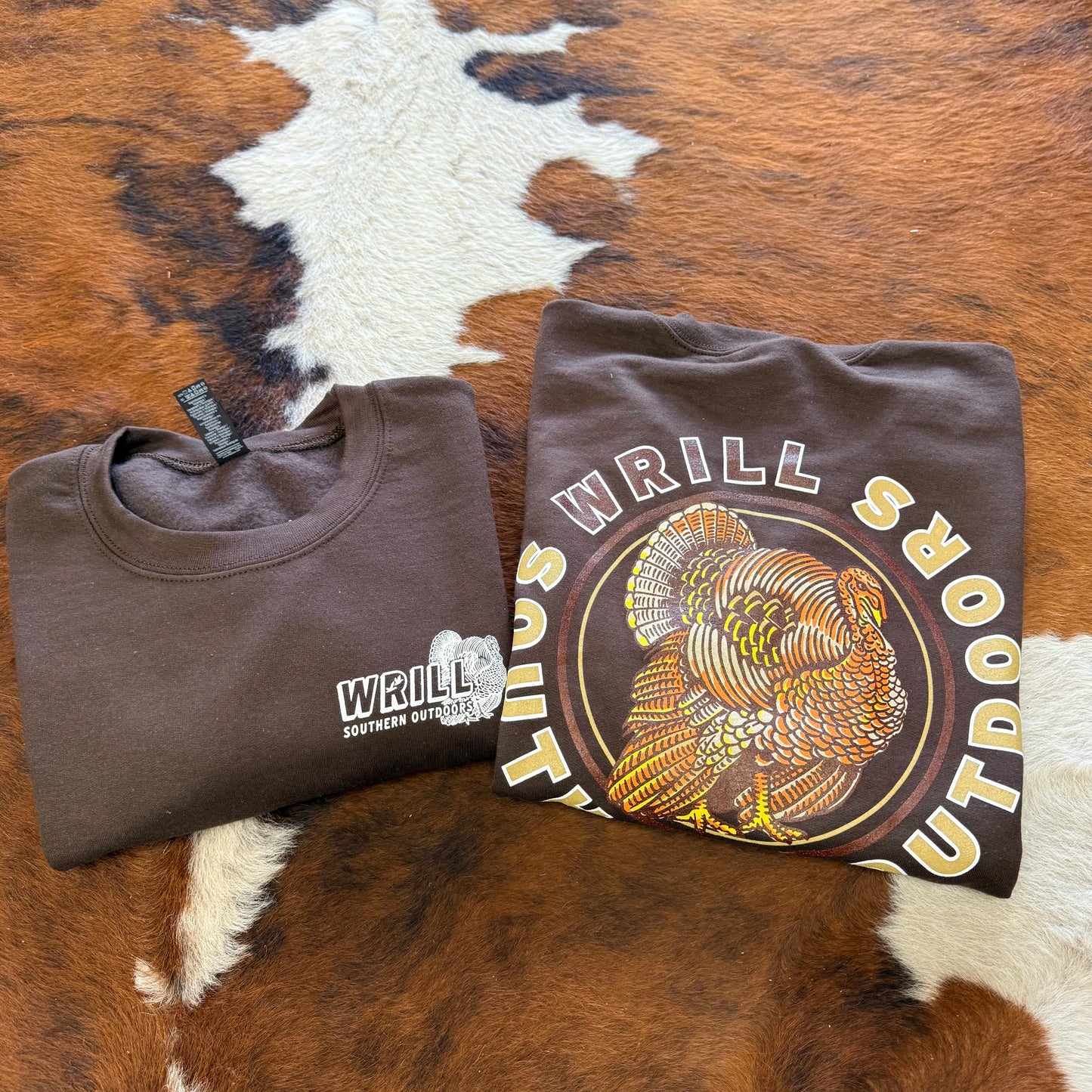Wrill Turkey Chocolate Adult Crewneck