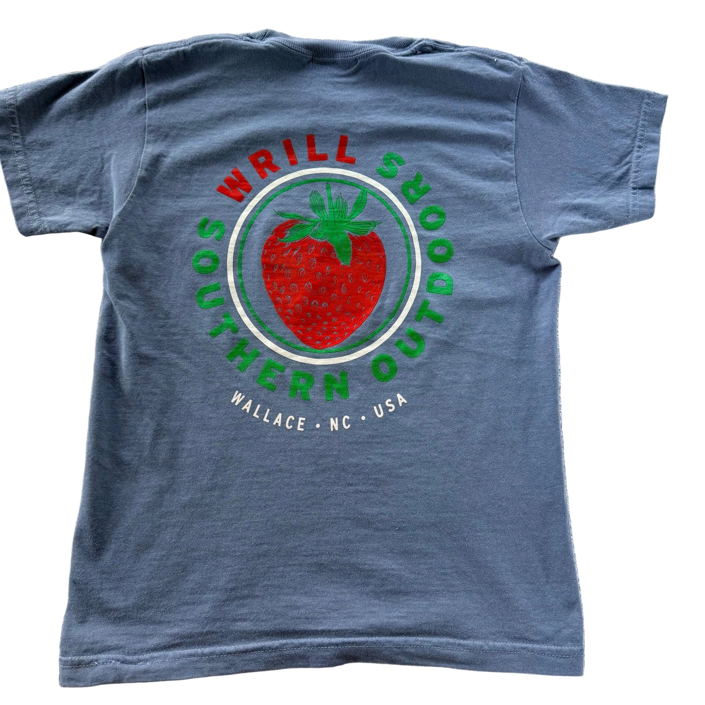 Wrill Blue Denim Strawberry Youth T-Shirt
