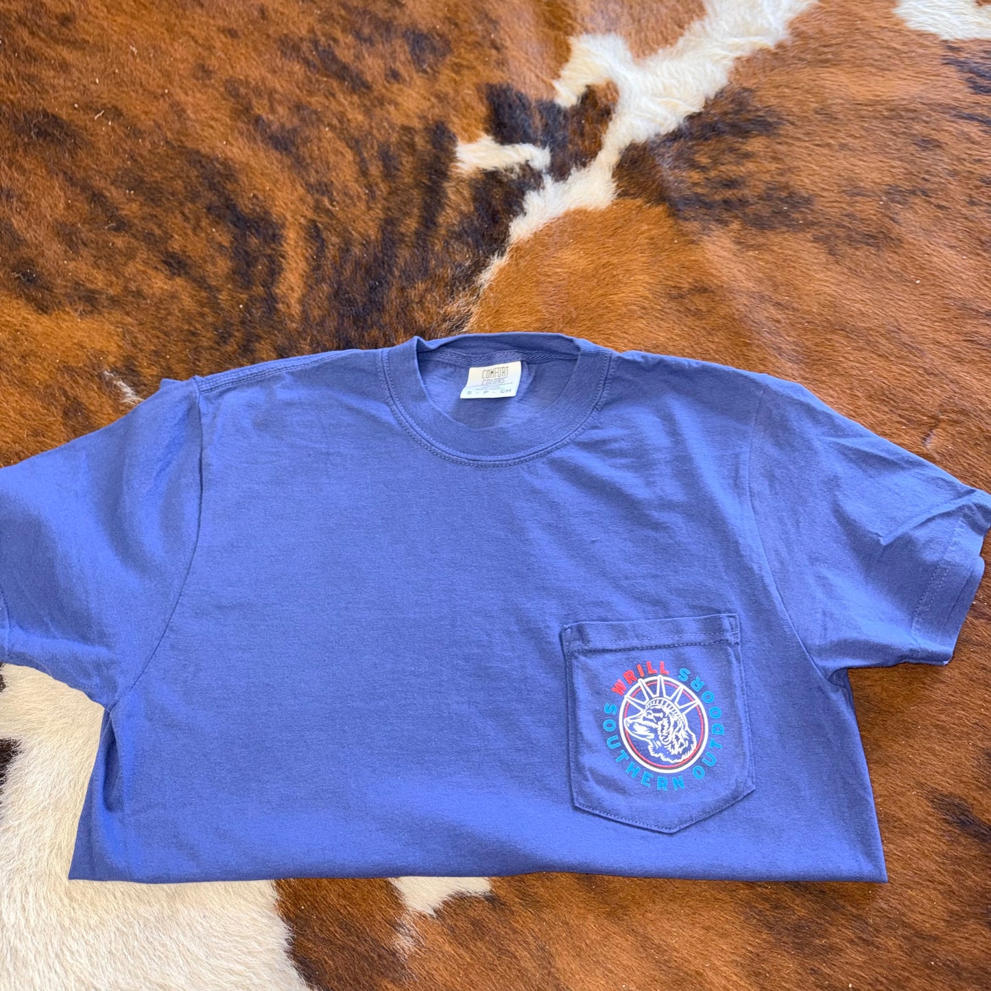 Wrill Statue of Riggy Navy T-Shirt