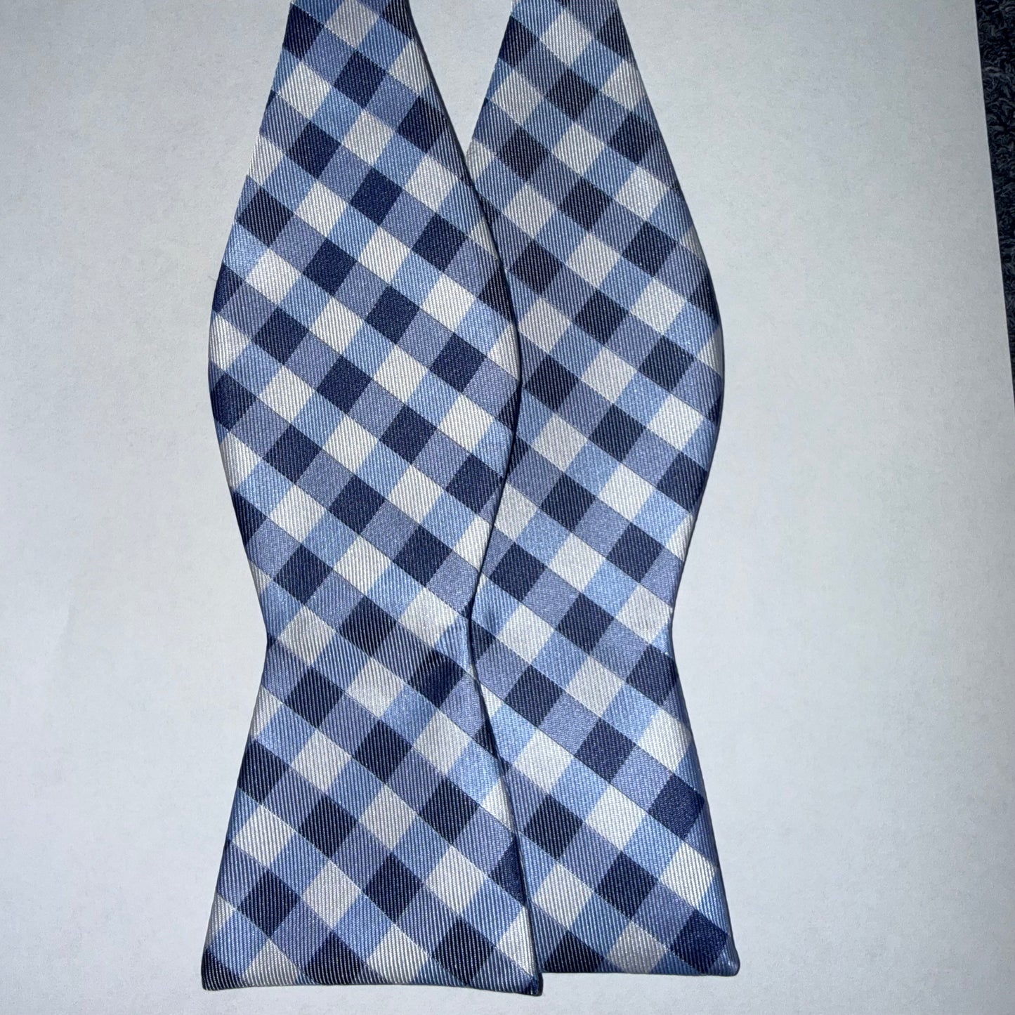 WRILL Proper Blue Plaid Bowtie