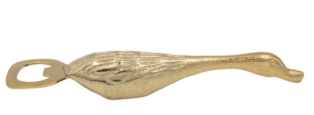 Cast Aluminum & Stainless Steel Duck Shaped Bottle Opener