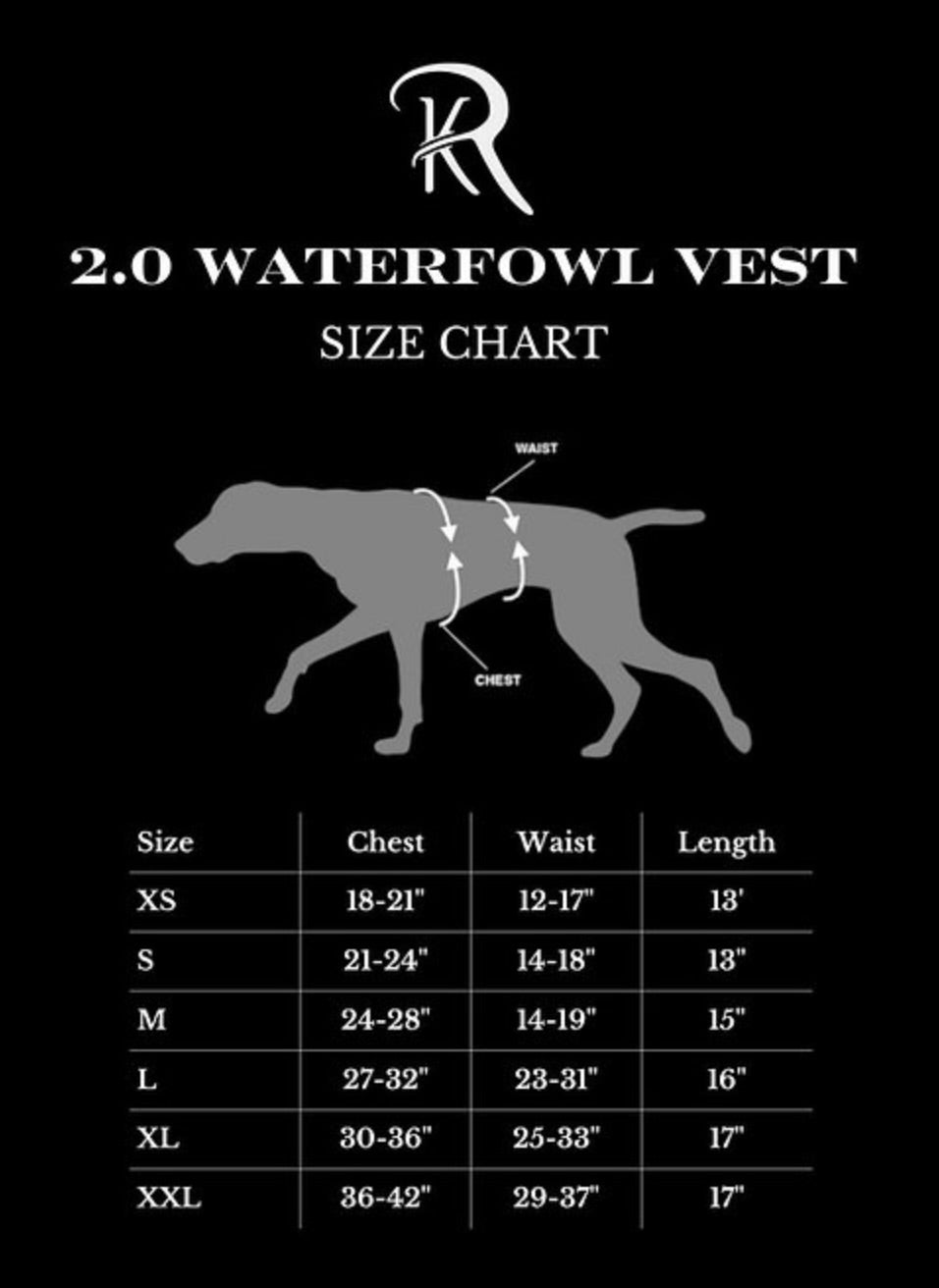 ReKoile Sure Fit Waterfowl Dog Vest 2.0