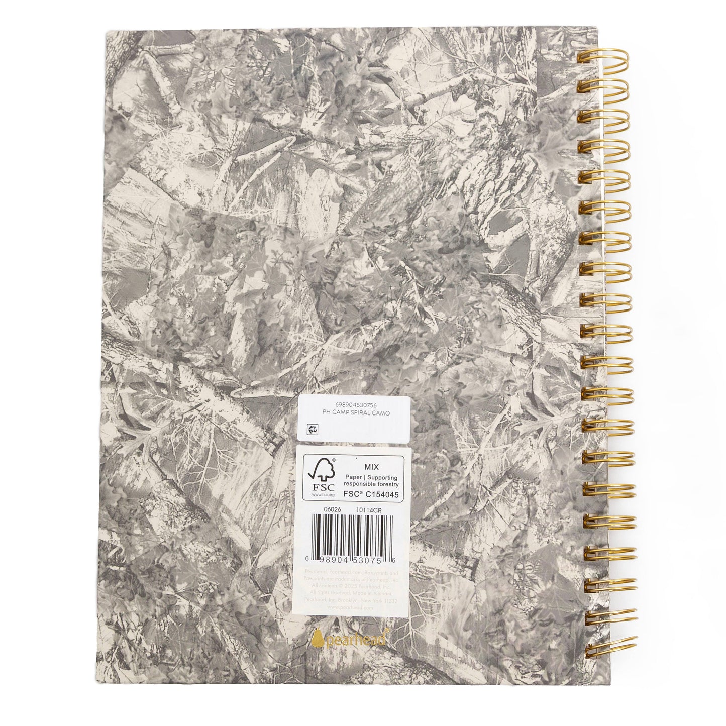 Camo Print Hardcover Spiral Notebook