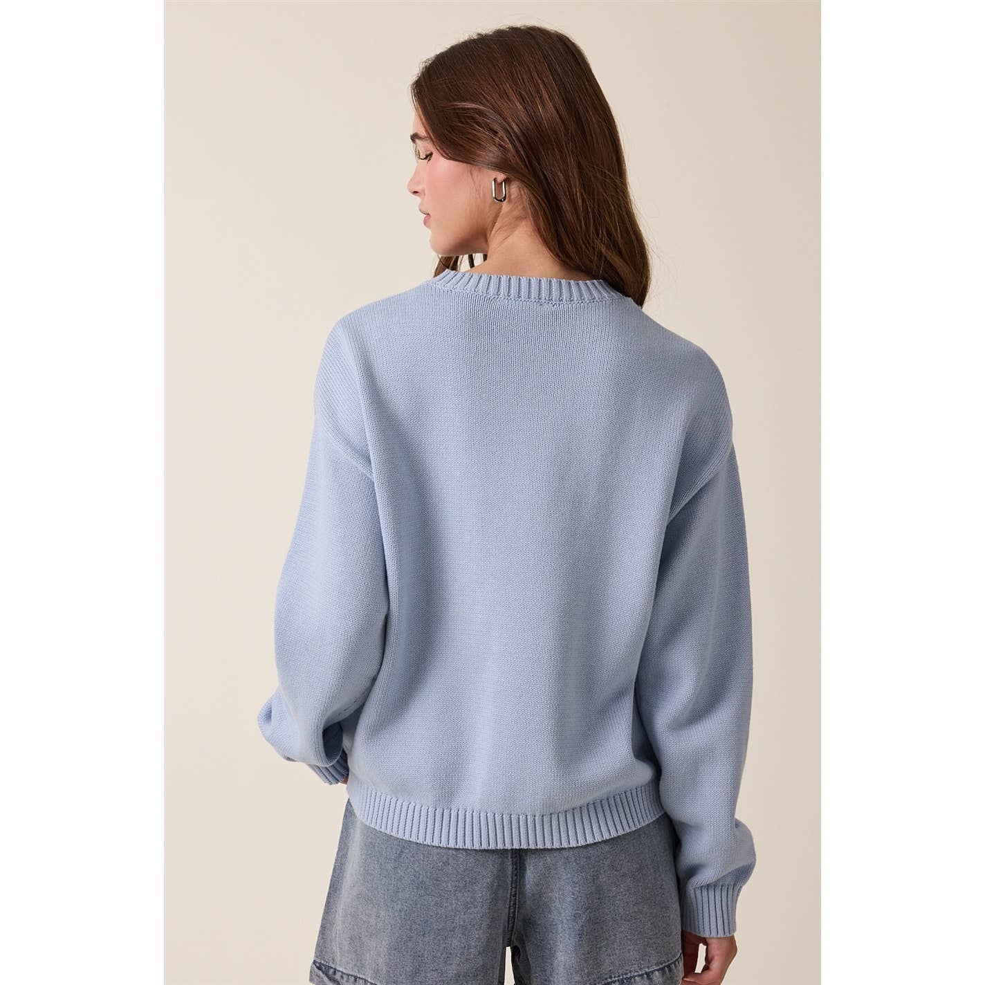 MALLARD DUCK BLUE SWEATER