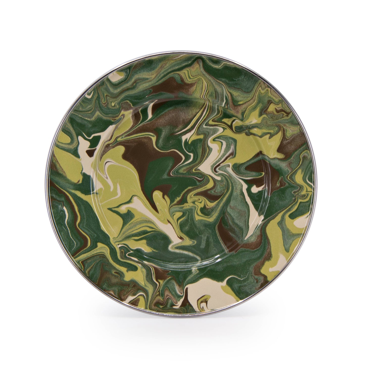Golden Rabbit Enamelware Camouflage Sandwich Plates