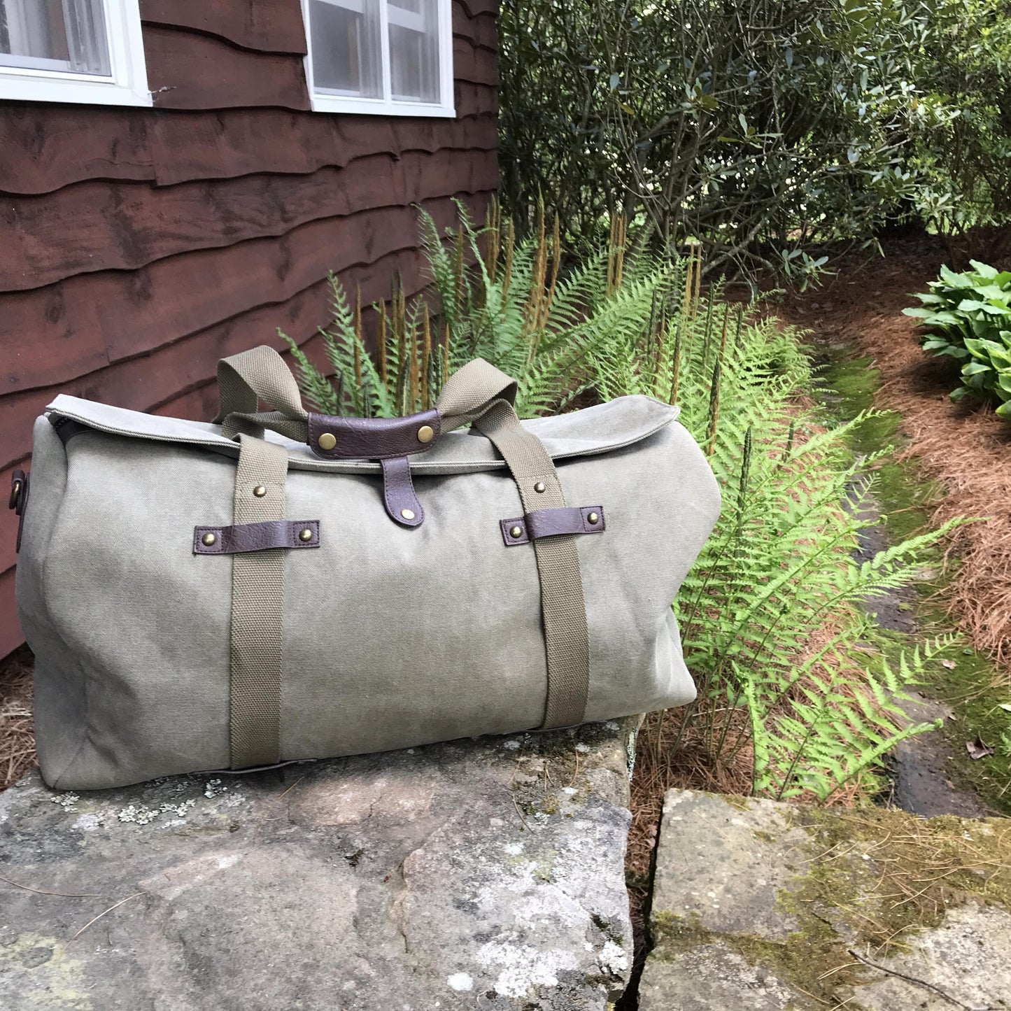 Canvas Duffle - Canvas Washed Green