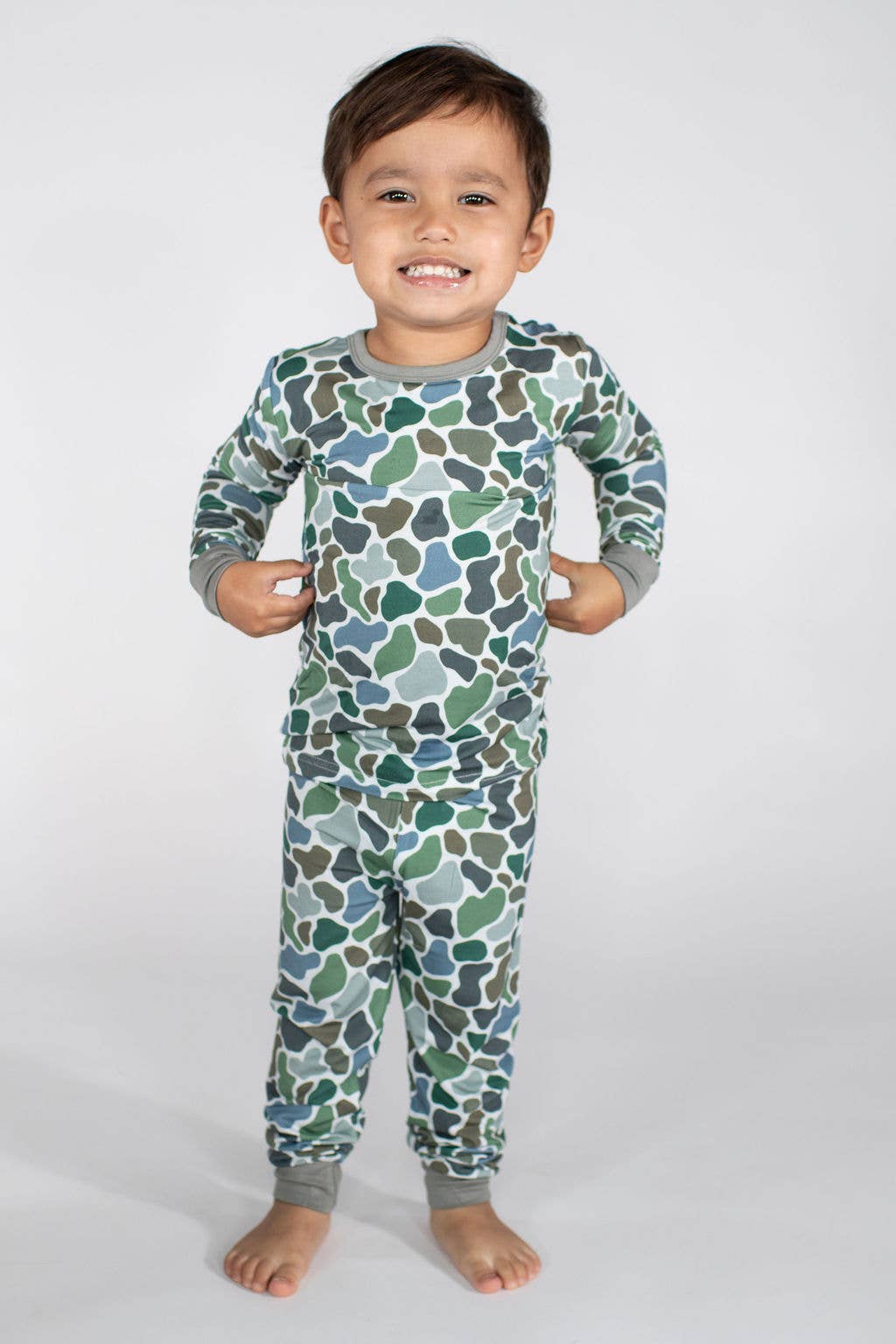 Goosies Pebble Camo - LS/Pants Toddler Pajamas