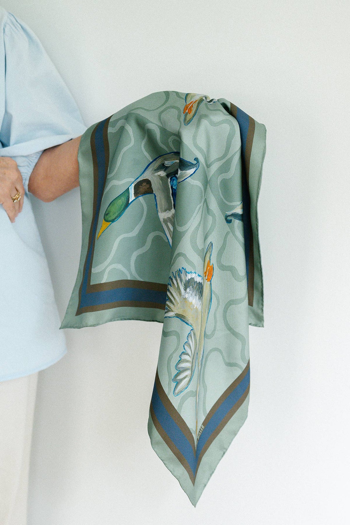 Mallard Duck Silk Scarf