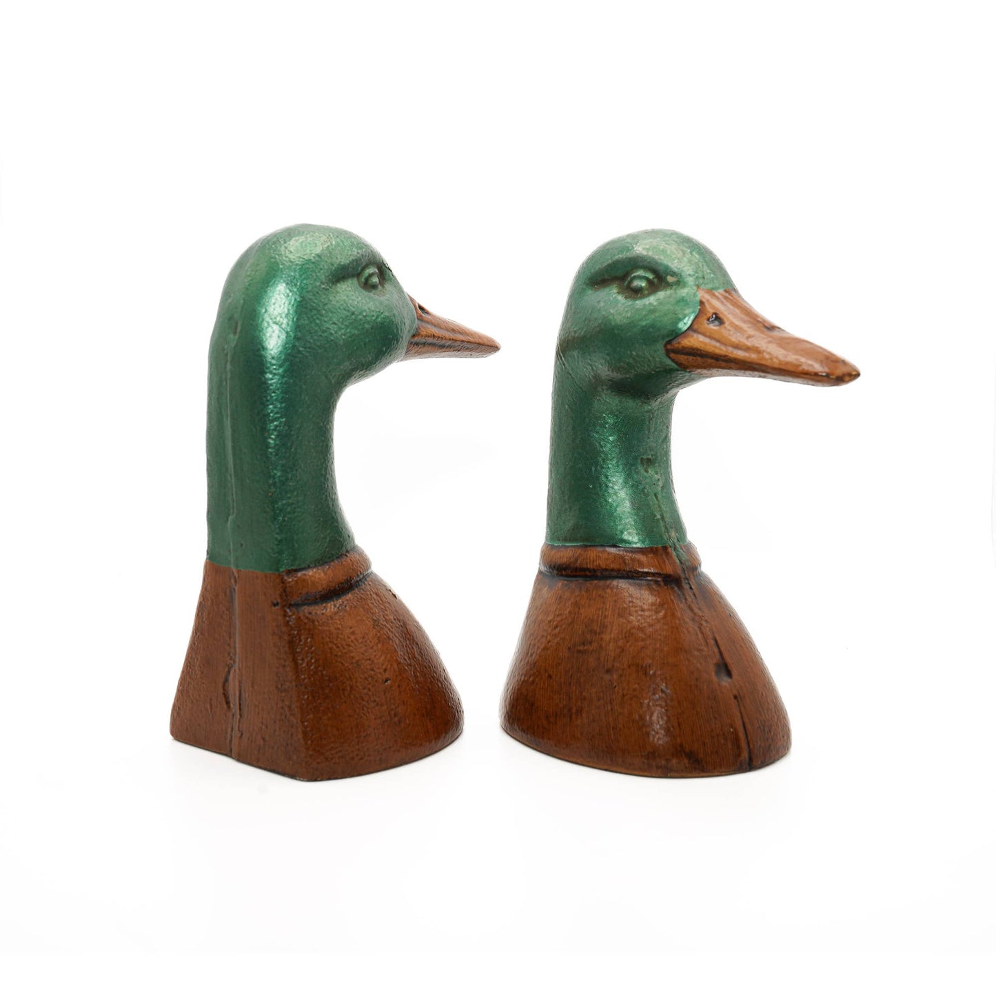 Fox Run Duck Decorative Bookend Set, Iron,