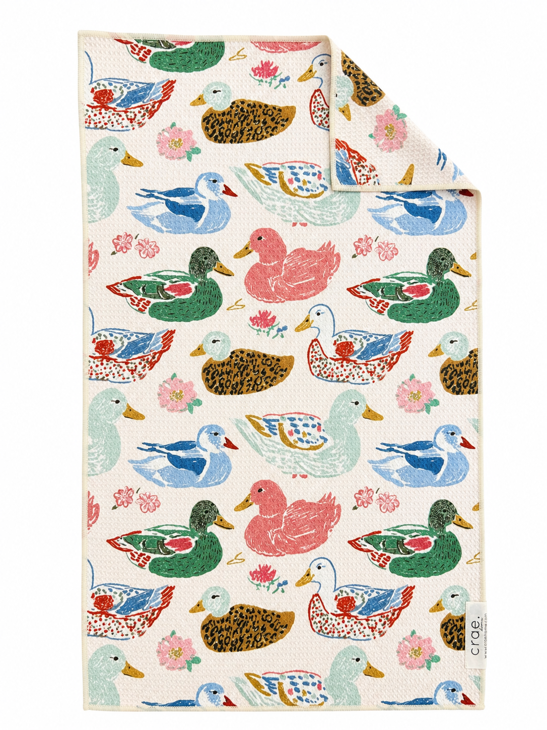 Pondside Feeding: Double-Sided Hand Towel
