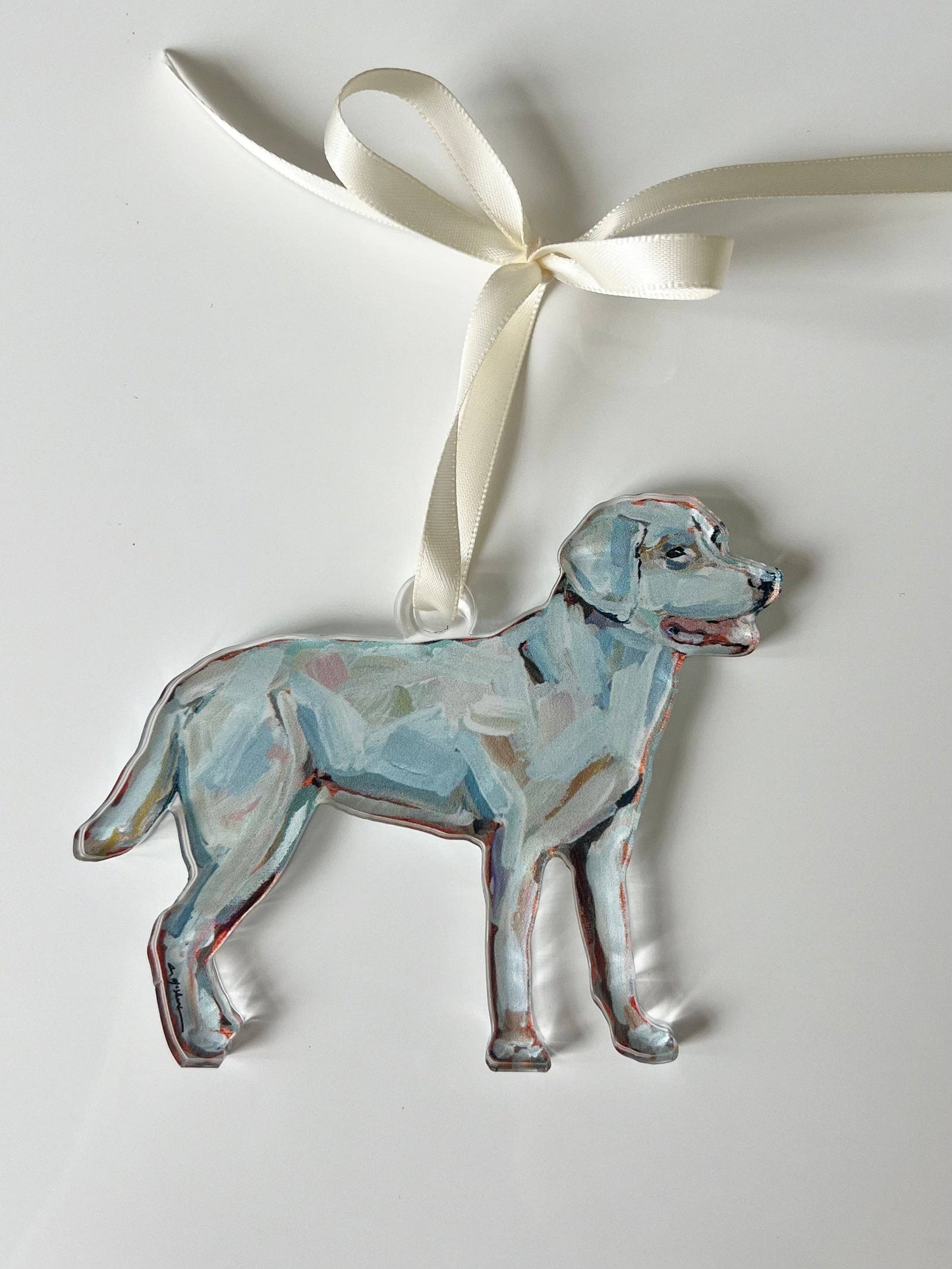 Chelsea McShane “White Lab" ornament