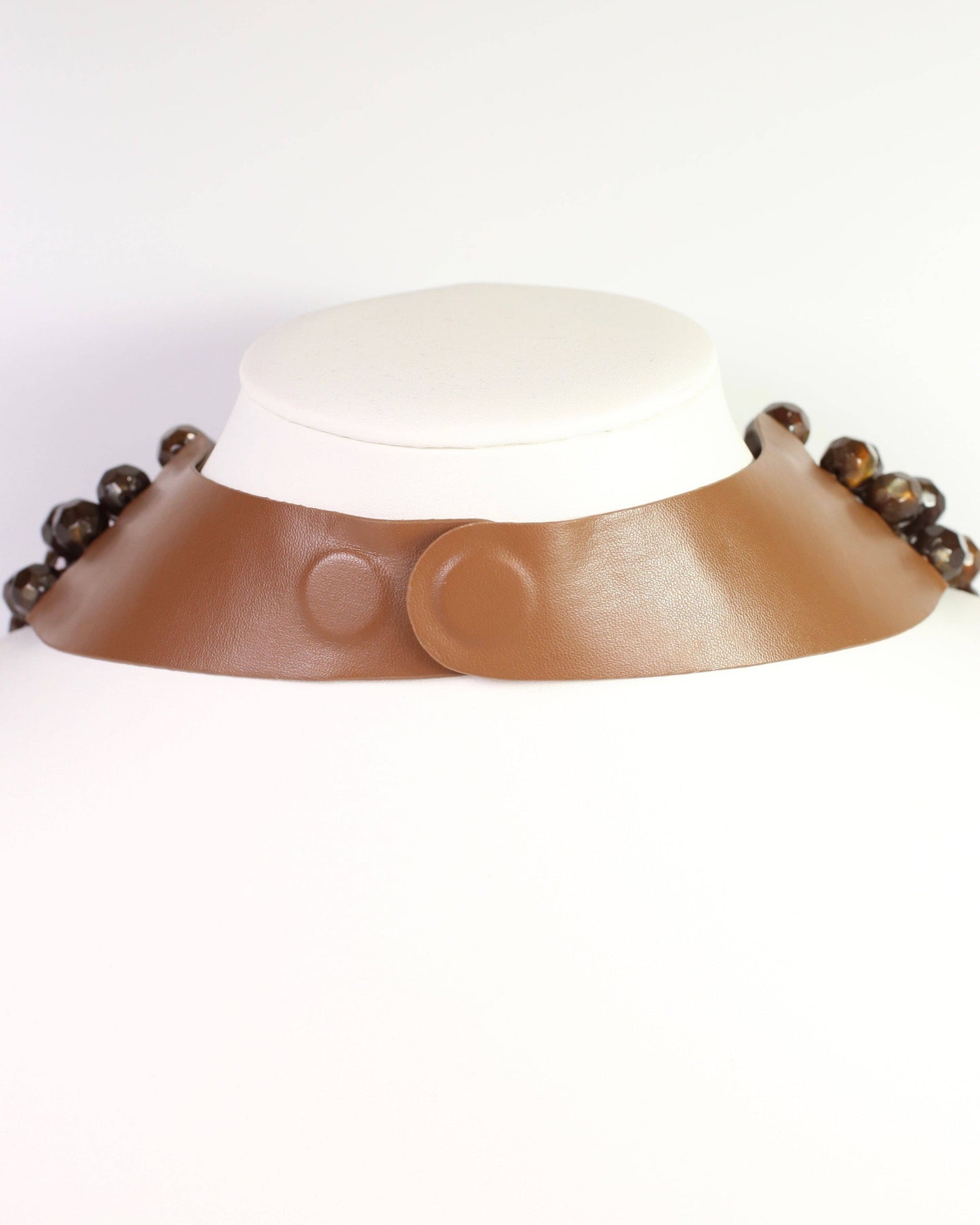 Cadence Multi Layered Beaded Necklace Brown