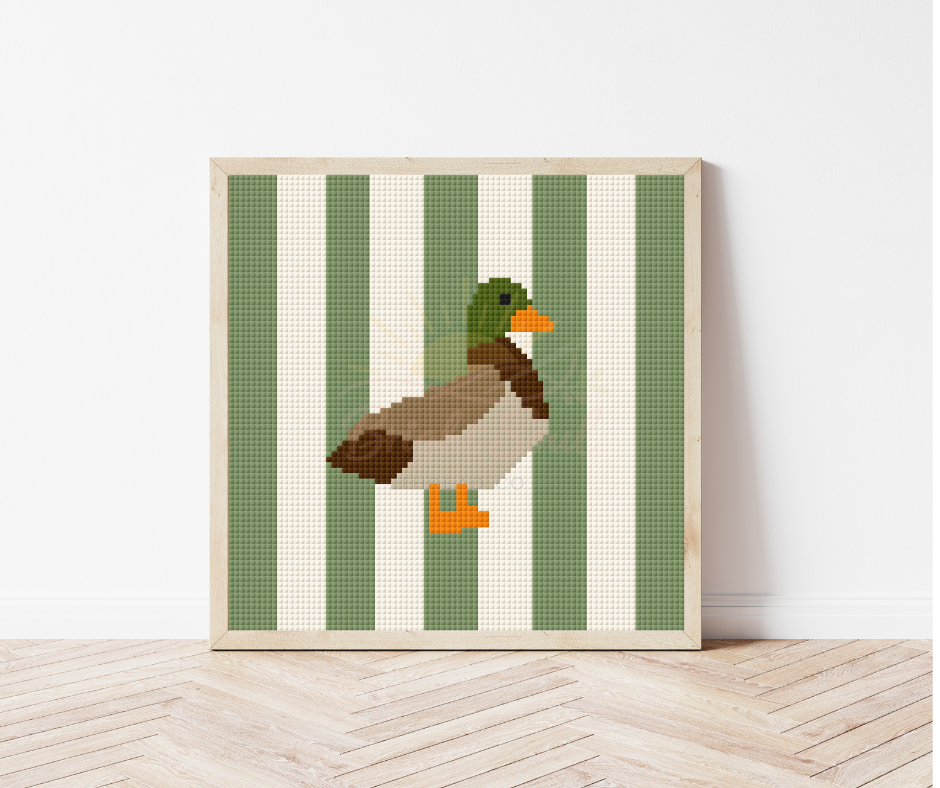 Mallard Duck Cross Stitch Kit 6x6