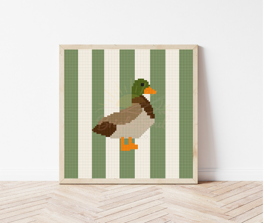 Mallard Duck Cross Stitch Kit 6x6