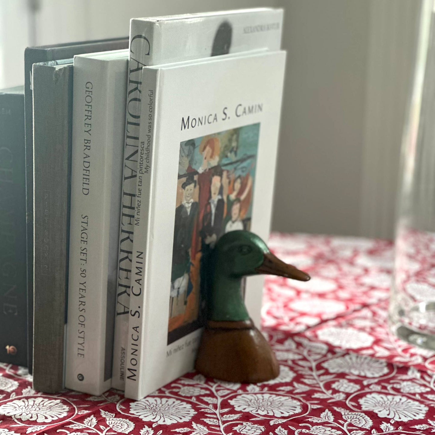 Fox Run Duck Decorative Bookend Set, Iron,