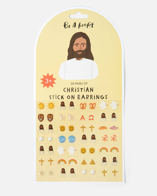 Adorable Christian Stick On Earrings