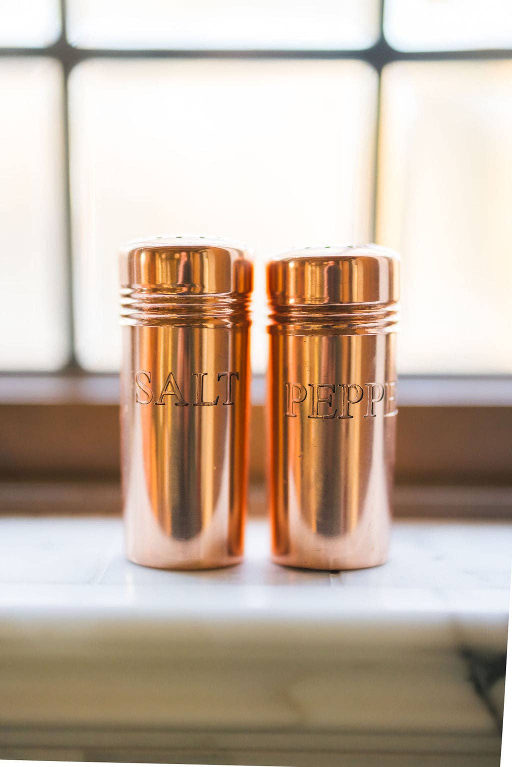 Galley and Fen Copper Salt & Pepper Shakers
