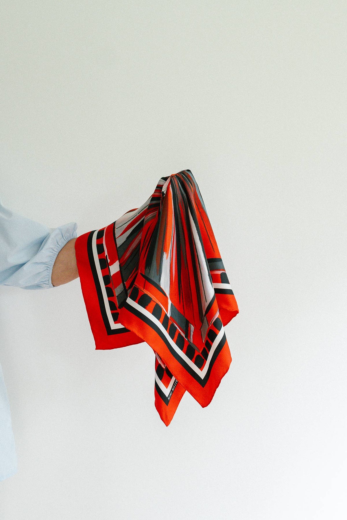 Red and Black Game Day Silk Scarf