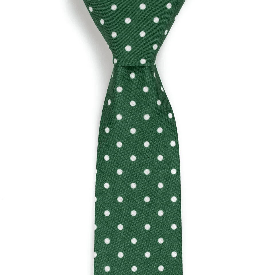 Dublin - Green Polka Dot Neck Tie