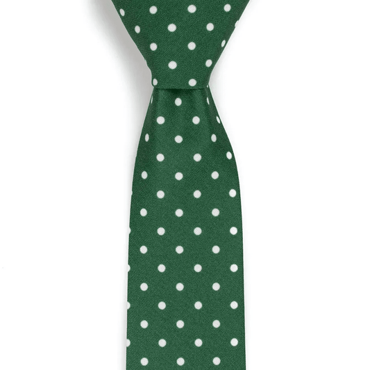 Dublin - Green Polka Dot Neck Tie