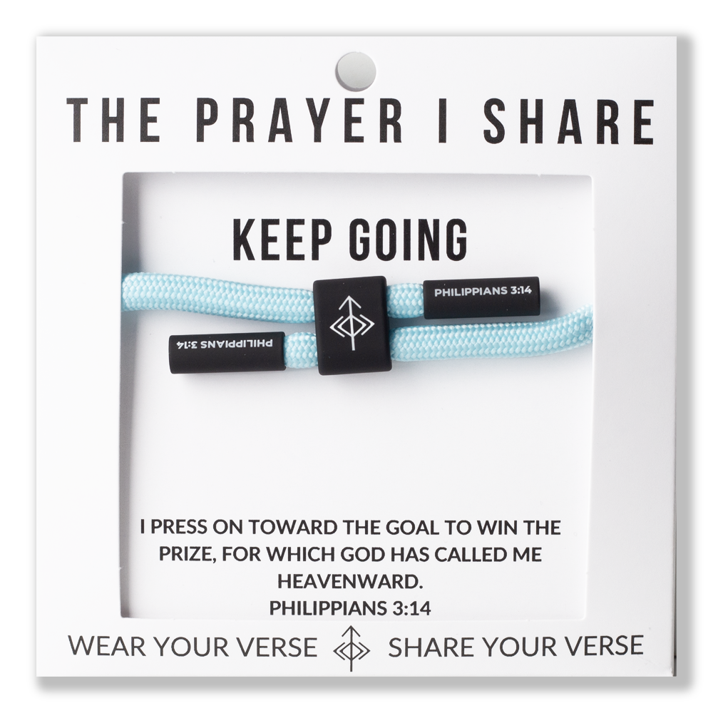 KEEP GOING Christian Cord Bracelet, Bible Verse Gifts