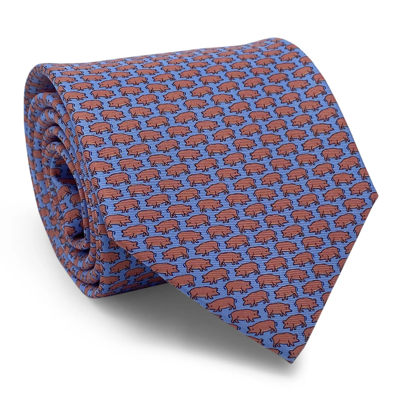 Peter Blair Tiny Swine:Tie Light Blue